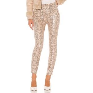 MOTHER High Waisted Looker Animal Print Ankle Pant Sz 25